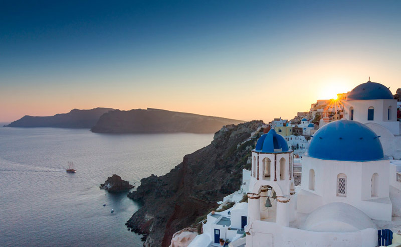 Oia Santorini's Iconic Blue Domes